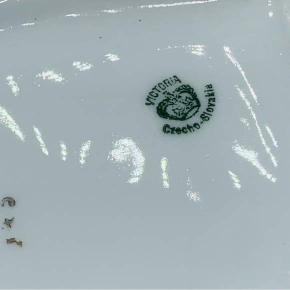 Vintage Victoria Czechoslovakia “Barley” Porcelain Canister (No Lid) - Picture 13 of 14